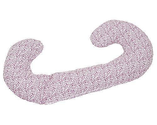 Motherhood Cover for the Sleepy-C Maternity Support and Side Sleeper Pillow (Lilac Leaves)