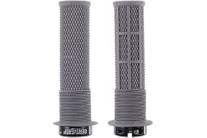 Dmr Deathgrip MTB Mountain Bike Cycle handle bar grips Grey Flanged Lock on Thin Soft