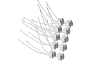 VET ITALY Vetrineinrete® 10 portalampada in ceramica per faretti attacco mr16 gu5.3 12v