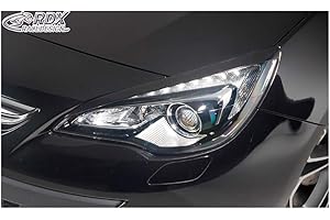 RDX Racedesign RDSB121 Head light spoilers compatible with Opel Astra J GTC 2009-2015 & Cascada (ABS)