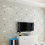 Spezifikationen: 0.53 * 10m BIZHI Grüne Vliestapete rosa blau grau Beige Junge Mädchen warme Karikatur Kinderzimmer Tapete, 4