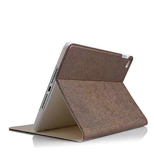 BORIYUAN Apple Ipad Mini 4 Ultra dünn Smart Case Cover Leder Schutzhülle Etui Tasche für das neue iPad mini4, Unterstützt Auto Sleep Wake up, Ipad Mini 4 Displayschutzfolie Reinigungstuch Stift inklusive (Braun) - 2