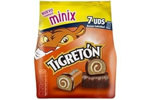 BIMBO Mini-Tigreton 7 Stück mit Einzelverpackung, 175 g (25 g pro Stück).