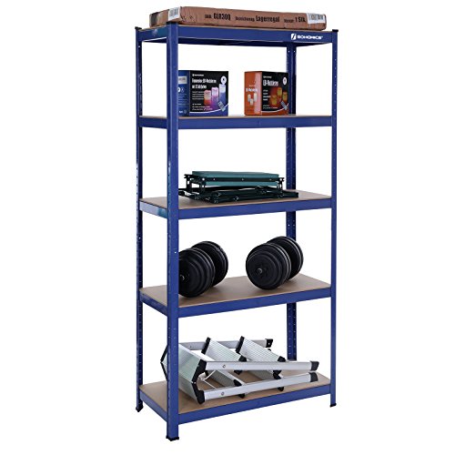 Songmics Lagerregal 180 x 90 x 40 cm pulverbeschichtet glatte Oberfläche TÜV Rheinland max. statische Belastung 875 kg GLR40Q - 8