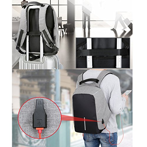 Fexkean Business Laptop Rucksack Backpack Anti-Diebstahl Notebook Bag Satchel School Bag 15 6 Inch Wasserdicht Daypack mit USB-Port Organizer f  r Her