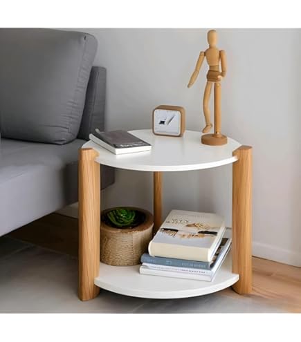 THE WOODEN SHOPPEE Wooden Side Table – Strong, Sturdy & Stylish