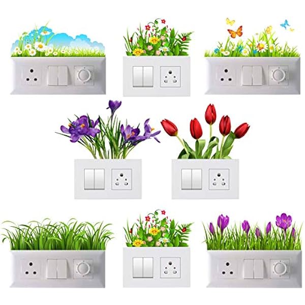 FLOWERS 四季 switch Buy Kaushiki Collection Flower Garden Wall Switch Board Sticker