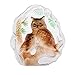 Produktbild H & D Laser geätzt Kristall Animal Figuren Sammlerstück Briefbeschwerer Home Decor Creative Geschenk Tisch Decor, eule