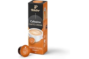 Kapsułki Tchibo Cafissimo Caffè Crema Rich Aroma 10 sztuk, Arabica, Średni stopień palenia, Niska zawartość kofeiny