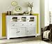Produktbild Stella Trading Antwerpen Kommode, Highboard, Holz, Weiß, (B/H/T) 178 x 130 x 40 cm