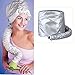 Tinksky Portable Safe Women Hair Dryer Soft Bonnet Hood Attachment Haircare Salon Hairdressing Hat Cap (Silver)