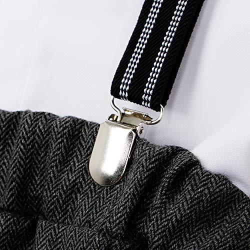 Amisssz Baby Jungen Gentleman Anzug, 0-18 Monate 4tlg Kinder Hochzeit