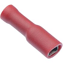 100 PCS Speed Daddy 16-22 AWG Female Insulated Quick Disconnect Wire Terminals - Red