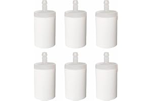 6-pack bränslefilter servicesats kompatibel med Husqvarna 350 372 455 460 motorsågar, ersätter 503443201 591375401, reservdelar för underhåll, 3/16" ID