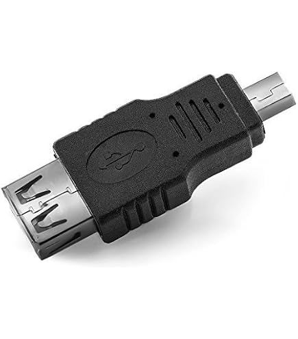 Adaptateur OTG USB A Femelle Vers Micro B Mâle - Compact Noir - USB 2.0 - Neuf
