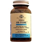 Solgar Formula VM-Prime 50+ Yaş &Uuml;st&uuml;, 60 Tablet, Demir İ&ccedil;ermeyen Vitamin ve Mineral Kompleksi