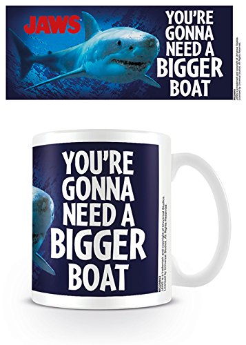 Jaws MG24843 Bigger Boat Mug, Céramique, Multicolore, 11oz/315ml