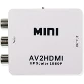 Microcase RCA to HDMI TOS AV &Ccedil;evirici D&ouml;n&uuml;şt&uuml;r&uuml;c&uuml; 1080P Mini AV2HDMI Video Conventer - AL2666 Beyaz