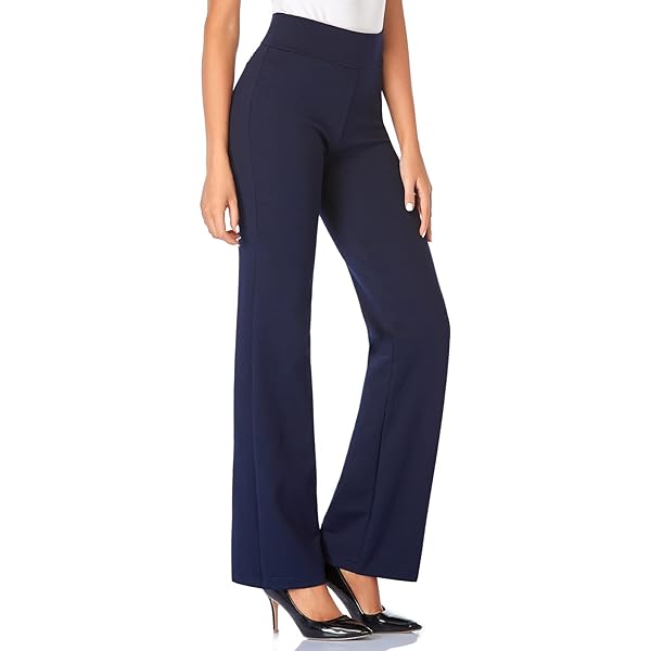 Pantaloni Da Yoga A Gamba Dritta Per Donna – Vestibilità Alta Con Tasche, Eleganti Per Ufficio E Tempo Libero