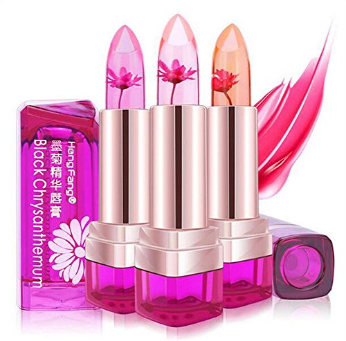 Jelly Lippenstift, Richoose Befeuchten Temperaturänderung Magic Color Verfärbungs Jelly Lip Stick Professional Make-up, orange - 4