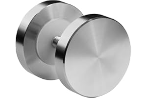 SOTECH 1 par Tiradores para puertas correderas MEYRA Ø 50 mm acero inoxidable cepillado para puertas de madera