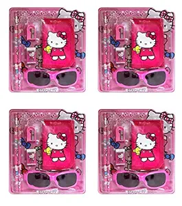 Ekan Hand Bag Stationery Kit for Kids Birthday Return Gift Party Favor (Set of 4) Assorted Colour 30 Gram Pack of 1