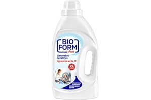 Bioform Plus Detersivo Lavatrice Liquido Igienizzante, Fragranza Eucalipto, 30 Lavaggi
