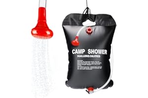 CEWROM Doccia Campeggio, 20L Borsa da Campeggio Solare Borsa Doccia Sacca Campeggio, Doccia Solare, Doccia da Esterno A Riscaldamento Solare,Doccia da Campeggio Adatta per Spiaggia,Campeggio