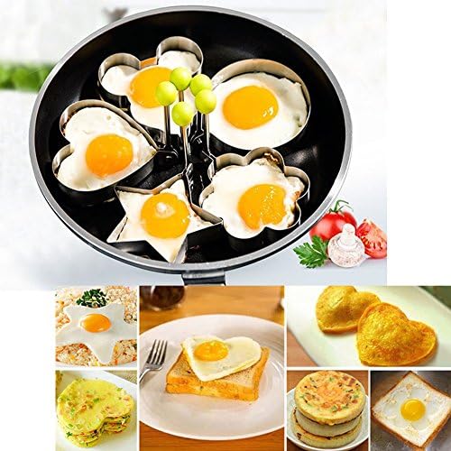Cooking Fried Egg Rings Cutters Mcmuffin Shaped Cake Mould Mini Pancakes Shapes Toast Mold Sandwich