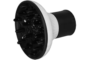 HAMKU Difusor pelo Rizado, Difusor Universal para Secador, Difusor para Secador Antiencrespamiento Cabello, Difusor Secador, para pelo Rizado u Ondulado Blanco