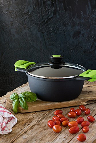 Prior cacerola alta con tapa de cristal y asas de silicona