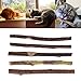 Produktbild Wanfor 5 x Katze Stick Natur Matatabi Katze Kauen, Reinigung Zähne, Molar Dental Katzenminze Sticks für Health Care Silvervine Spielzeug für Haustier Katzen Kätzchen, 11,5 cm