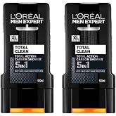 L&rsquo;Or&eacute;al Paris 2'li Men Expert Total Clean 5'i 1 Arada K&ouml;m&uuml;rl&uuml; Duş Jeli (2 x 300 ml)