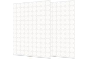 moinkerin 216 Piezas Pegatinas Tapa Tornillos Ø14mm Tapa Embellecedora Adhesiva para Armarios de Pared Escritorio Tornillos Reparación de Muebles