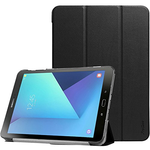 Samsung Galaxy Tab 9.7-S3, ProCase dünne intelligente Abdeckungs-Standplatz -Licht-harten Shell-Fall für Galaxy Tab S3 9,7-Zoll-Tablet-SM-T820 T825 (Schwarz)