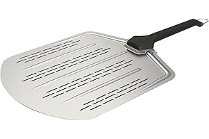 Witt Pala per pizza perforata da 36 cm, ultra sottile, in alluminio, per recuperare pizze dal forno per pizza con facilità