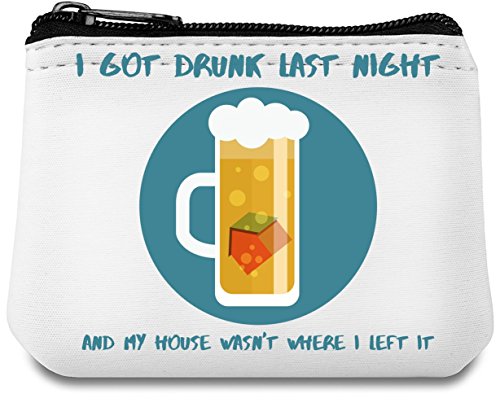 Preisvergleich Produktbild I got drunk last night Neopren Geldbeutel