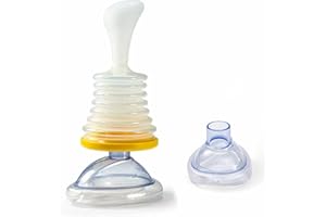 GENERISCH Anti Erstickungs Rettungsgerät für Kinder & Erwachsene mit 2 wiederverwendbaren Masken | Hochdruck-Saugnapf-Heimlich-Assist-Werkzeug für Zuhause, Schule, Büro & Reisen