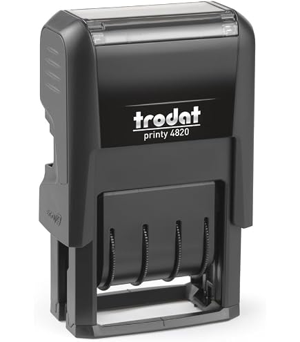 Trodat B4846 Self-Inking Numbering Stamp - 4mm Digits, White Ink Pad - View #5