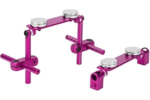 ‎TBEST RC-Karosserie-Montagesatz, Aluminium Magnetic Stealth Invisible Body Shell Mount-Kit für HSP 1/10 RC-Rennwagen(Lila)