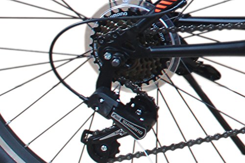 24 ZOLL MOUNTAINBIKE FAHRRAD MIT GABELFEDERUNG & BELEUCHTUNG 21-GANG SHIMANO FASTER BBO - 3