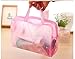 Demarkt Travel Necessary Pouch Bathing Wash Pouch Cosmetic Bag Floral Transparent Waterproof Storage bag, Color Optional