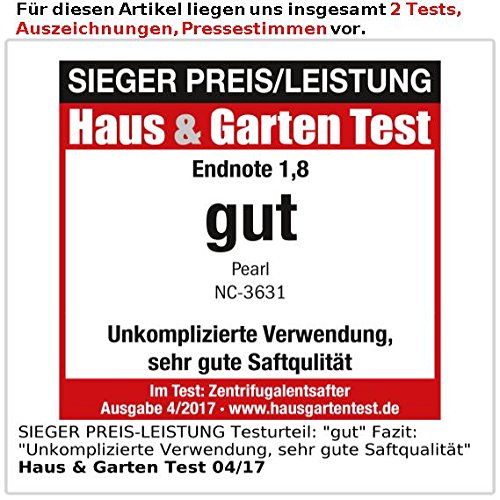PEARL Elektrischer Zentrifugal-Entsafter, 260 Watt, 10.000 Upm - 6