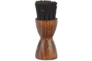 Langer & Messmer Brosse à creuset en CRIN de Cheval Fin pour l'application de Cirage et de Cire à Chaussures - La Brosse d'application pour l'entretien Professionnel des Chaussures
