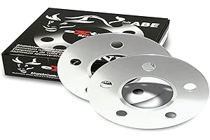 NJT eXtrem 780004 Cales Elargisseurs de Voies 10mm (Paire) - 5mm (épaisseur par Cale) Entraxe 5/112, Alésage Central 66,6 mm