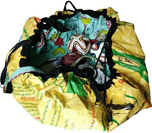 Environmentally Friendly End Practical Functional Case – 2 in 1) in Yellow Made From Recycled Tropical Fish Food Bag is also Material and Sustainability All People Life