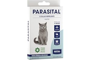 Zotal Parasital Collar Antiparasitario para Gatos - Protección de hasta 4 Meses - con Aceites Esenciales Naturales - Repele Mosquitos, Pulgas y Garrapatas (Pack 1 Unidad)