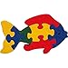 Musikid Wooden 3D Fish Puzzle Educational and Psychomotor Development for Children and Babies