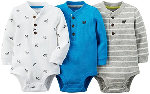 Carter's Baby Boys' 3 Pack Print Bodysuits (Baby) -  Multi -