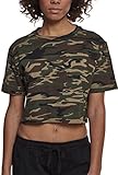  Urban Classics Ladies Short Oversize tee Camiseta, (Wood Camo 00396), XS para Mujer